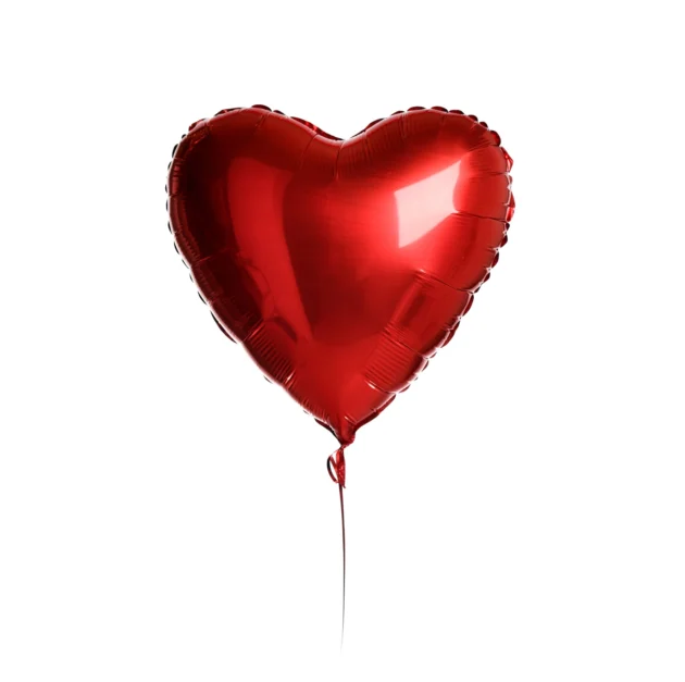 18" Heart Foil Balloon Red